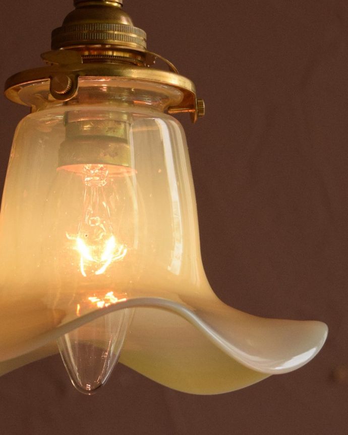 ペンダントライト 照明・ライティング ランプシェード 使えるものだけ選んできましたアンティークなのでキズや汚れ、カケなどは必ずありますが、使えると判断したものだけを吟味して選んできました。(j-179-z)