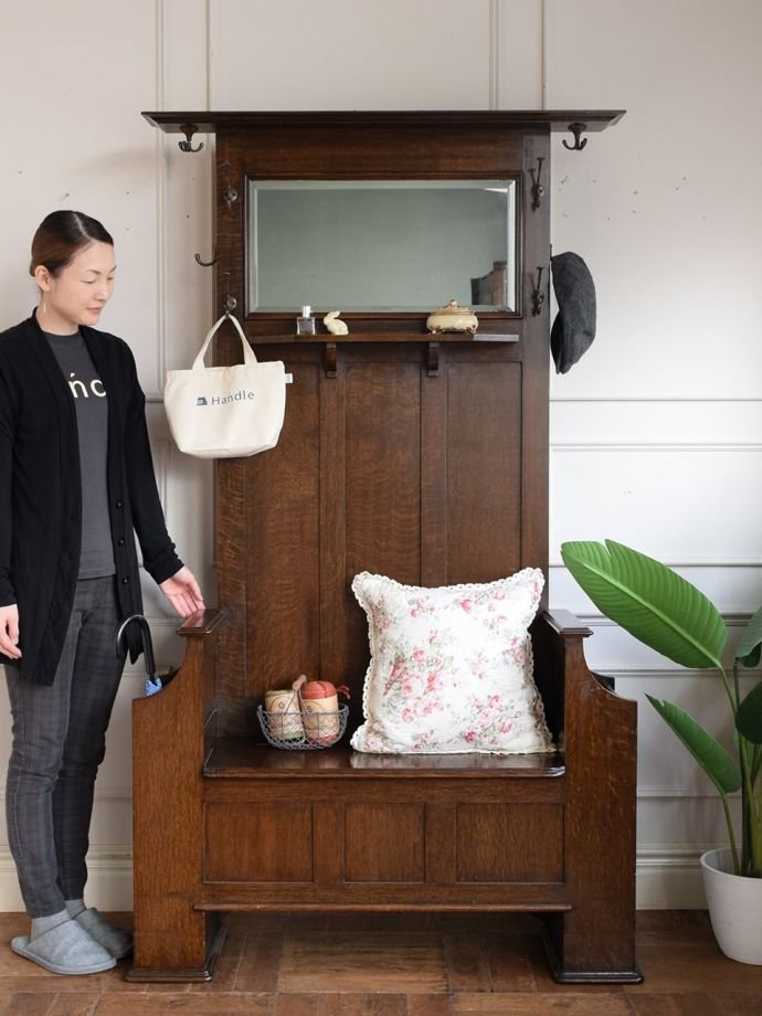 アンティークのホールスタンド