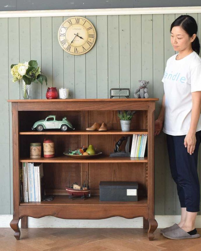フランスから届いたシンプルでオシャレなアンティーク家具、オープン棚