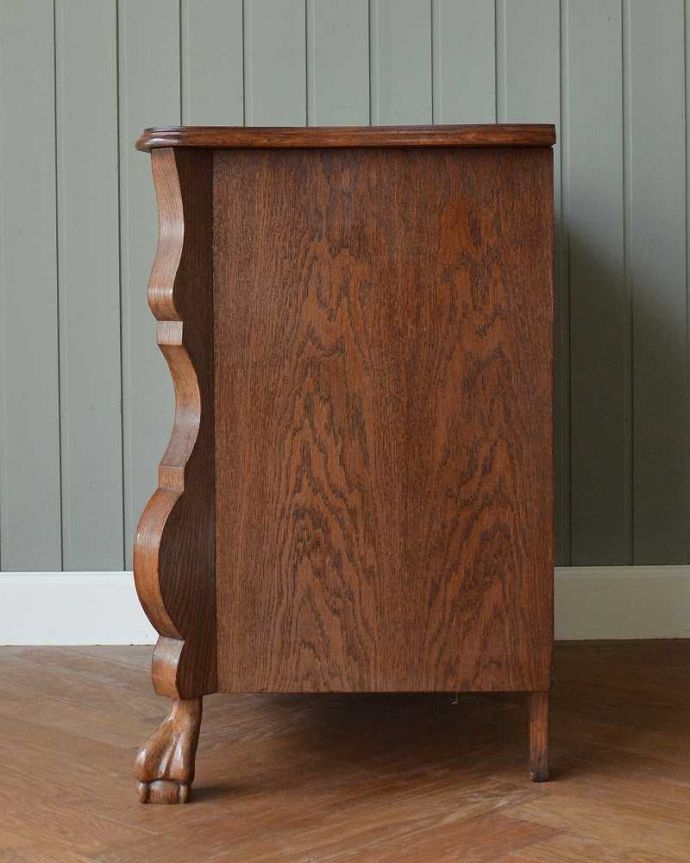 アンティークのチェスト アンティーク家具 南フランススタイルのアンティーク家具、大活躍してくれる珍しいチェスト&シェルフ(コモード)。横から見てもステキ横から見るとこんな感じ。(j-2248-f)