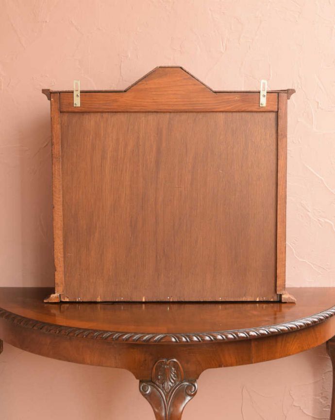 ウォールキャビネット　アンティーク家具　フランスから到着したアンティークウォールキャビネット。後ろ姿も見て下さい。(j-2447-f)