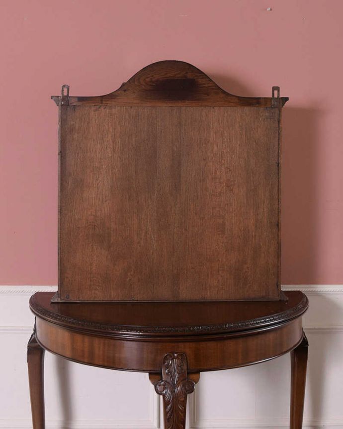 ウォールキャビネット アンティーク家具 落ち着いた色のフランスで見つけたアンティークウォールキャビネット。後ろ姿も見て下さい。(j-2488-f)