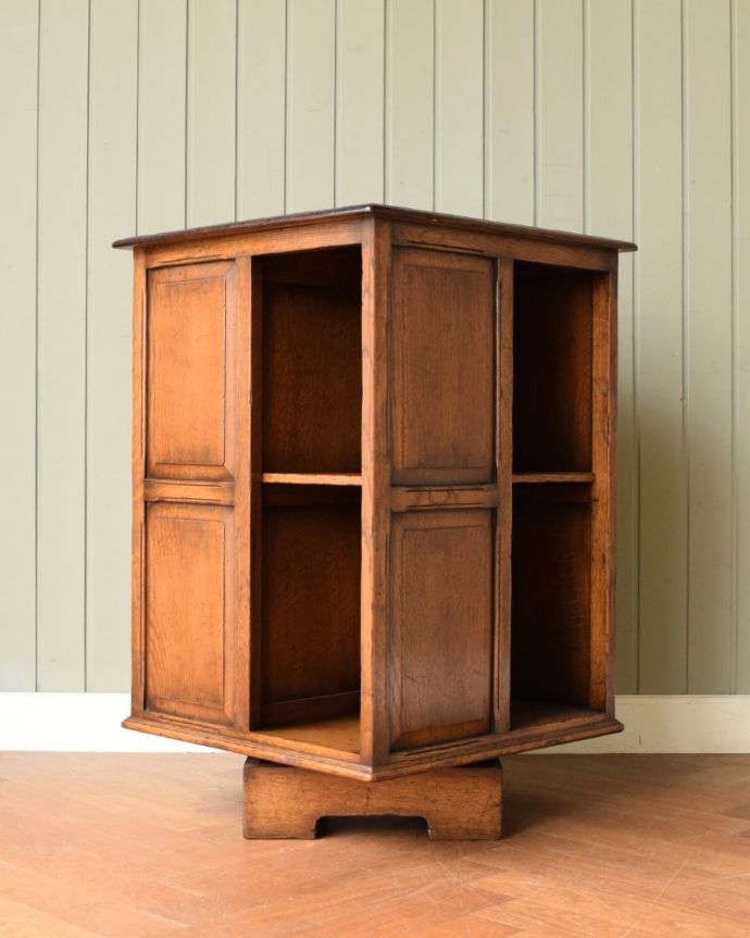 フランスアンティーク 回転棚 古木 1800年代 棚 回転 テーブル