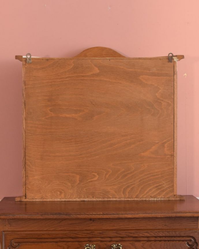 アンティークのキャビネット　アンティーク家具　アンティークの壁付け家具、フランスから届いた小さなウォールキャビネット。後ろ姿も見て下さい。(j-2685-f)