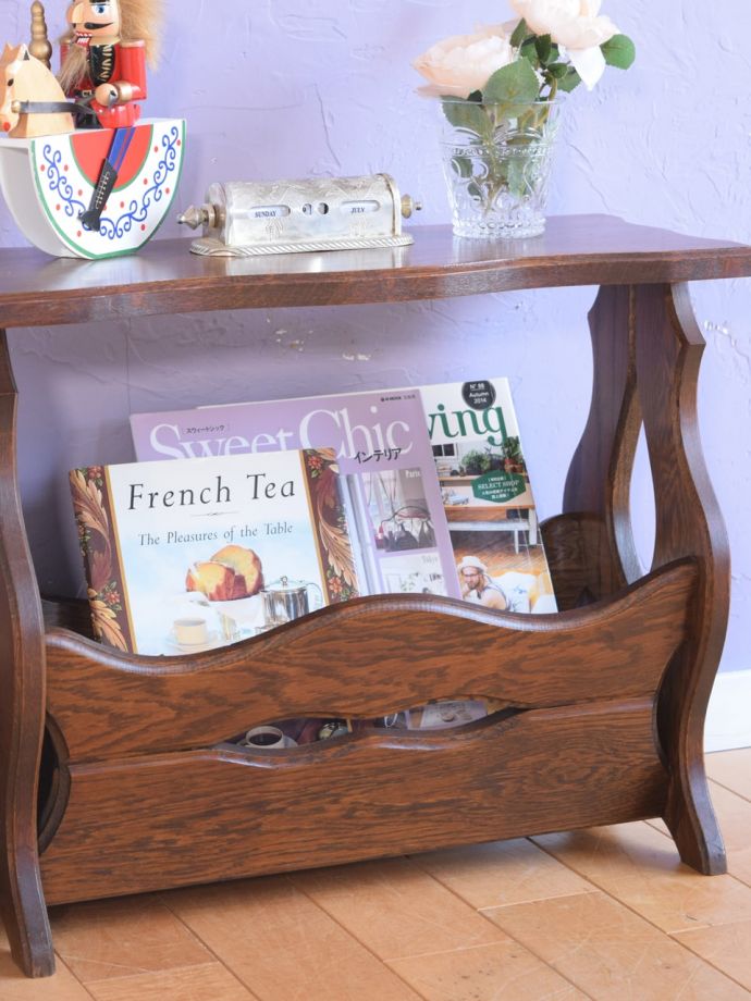 おしゃれなマガジンラックの収納量