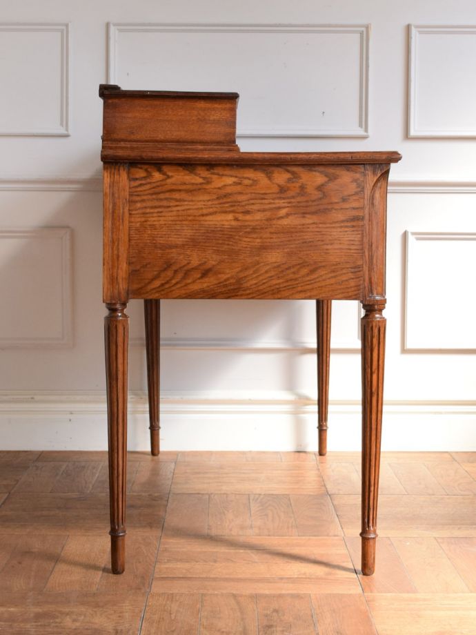 アンティークの書斎机、リモートワークに最適なワークデスク(j-2861-f