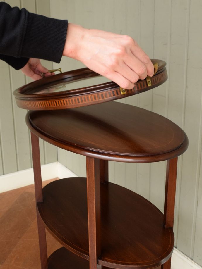 おしゃれなトレイ付き