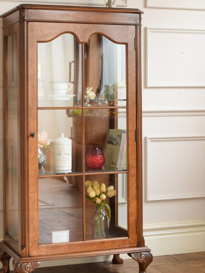 アンティークガラスの扉