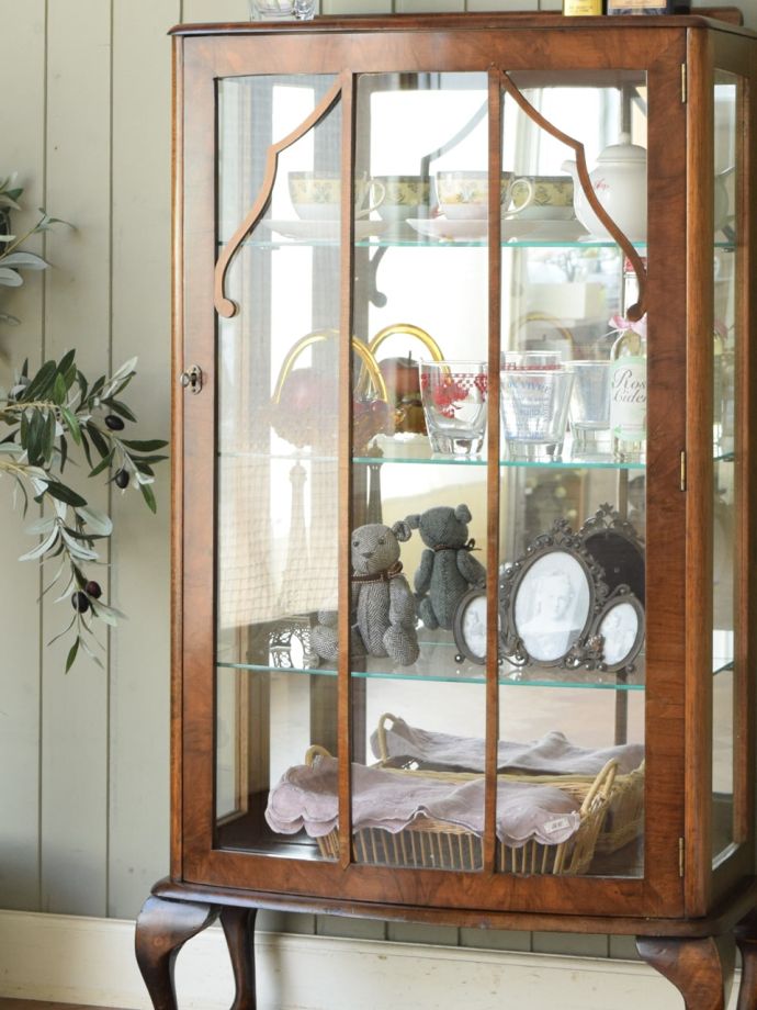 アンティークガラスの扉