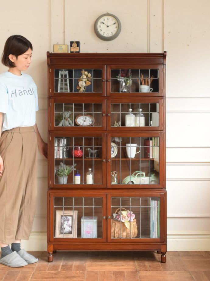 アンティークの本棚、スタッキングブックケース