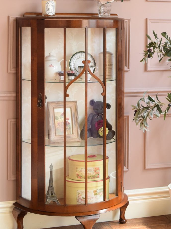 アンティークガラスの扉