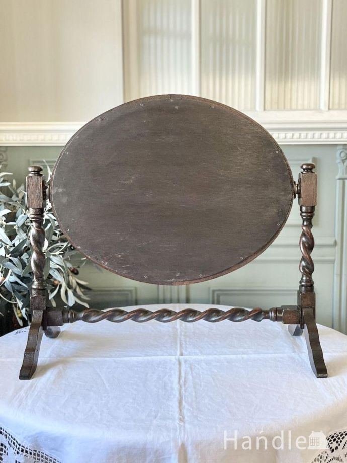 アンティークミラーの裏側