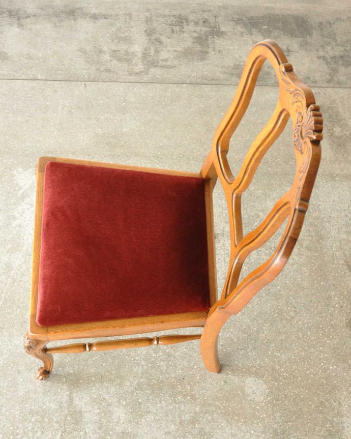 アンティークチェアの座面