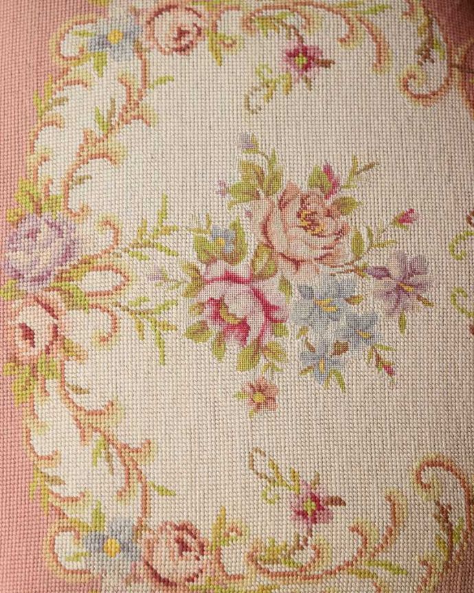 アンティークチェアの生地