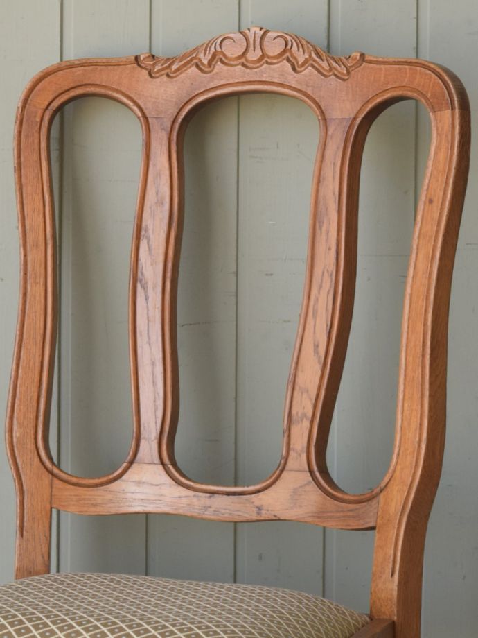 フランスのアンティークの椅子、猫脚が優雅なダイニングチェア(j-690-c