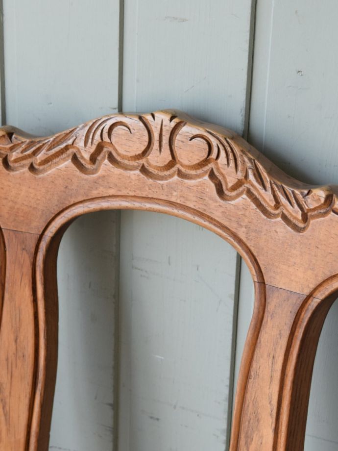 フランスのアンティークの椅子、猫脚が優雅なダイニングチェア(j-690-c