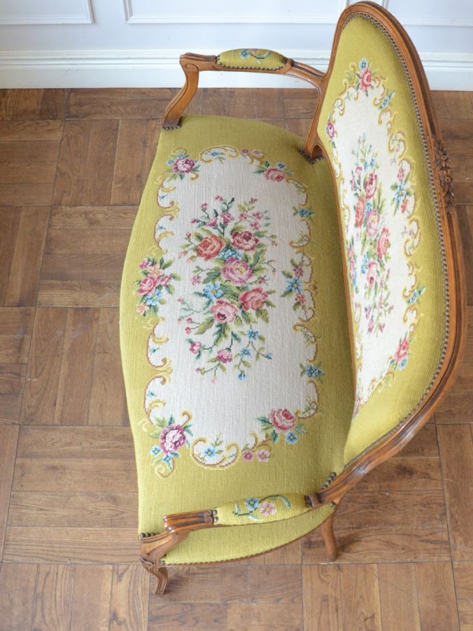 アンティークチェアの座面