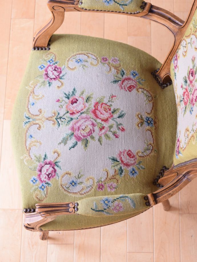 アンティークチェアの座面