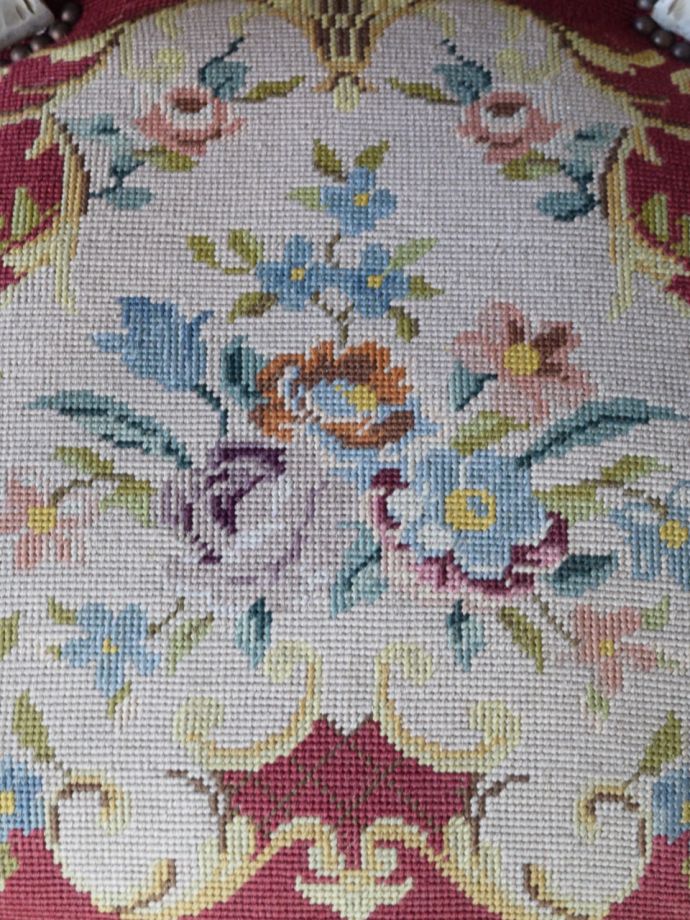 アンティークチェアの生地