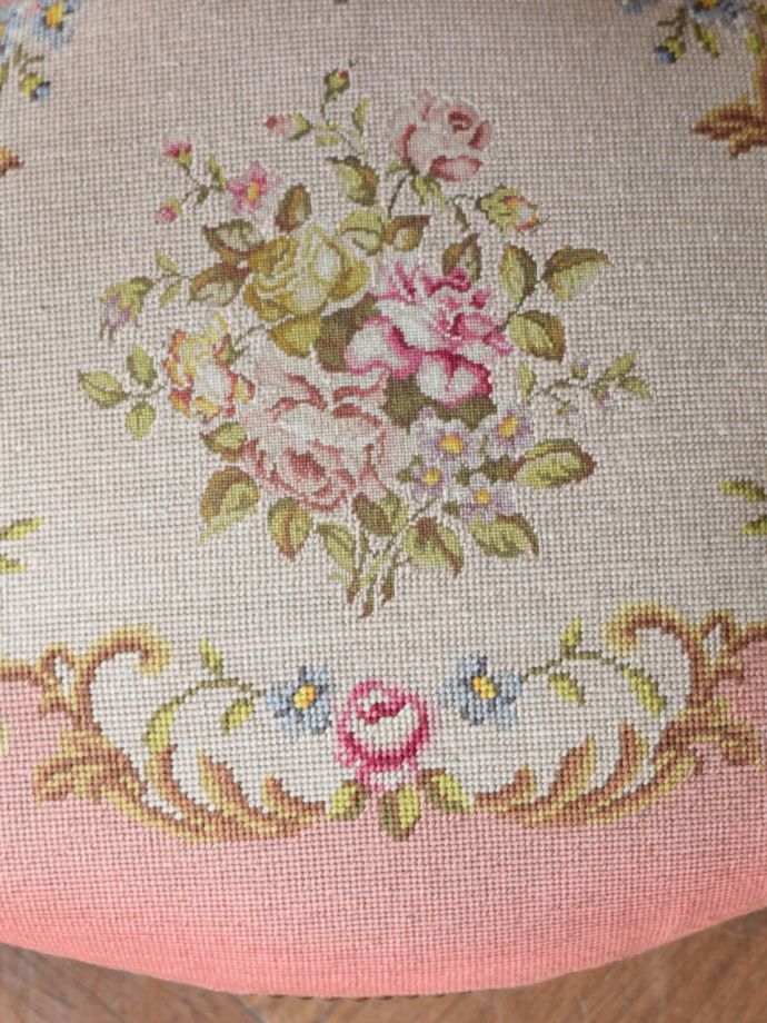 アンティークチェアの生地