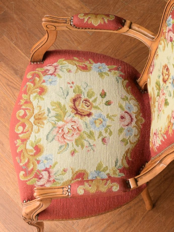 アンティークチェアの座面