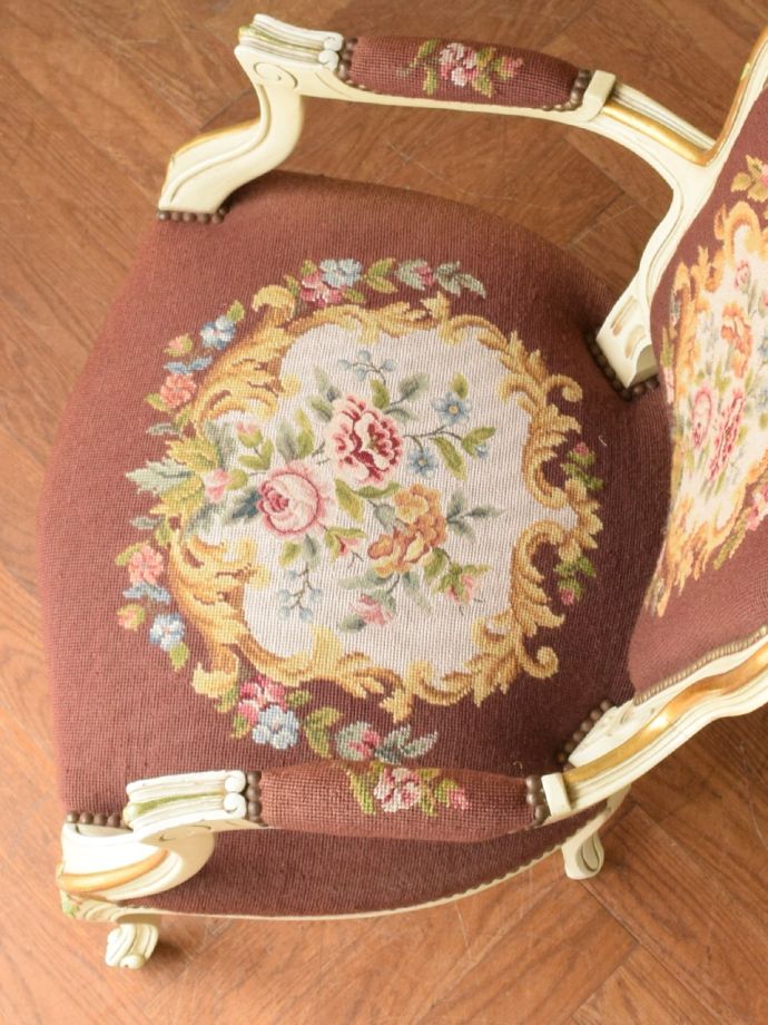 アンティークチェアの座面