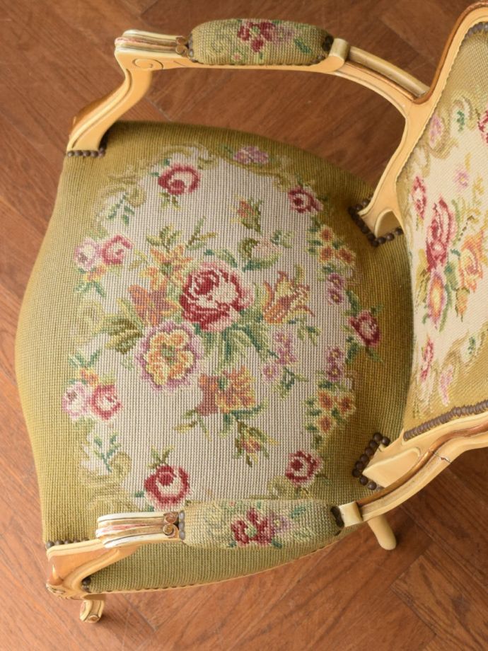 アンティークチェアの座面