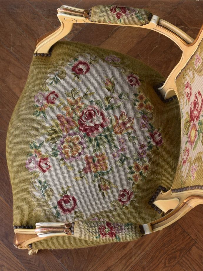 アンティークチェアの座面