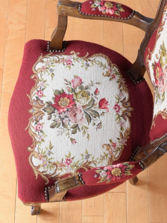 アンティークチェアの座面