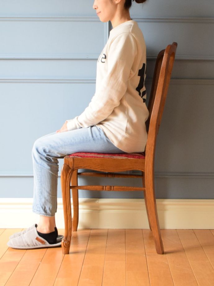 フレンチチェアの掛け心地