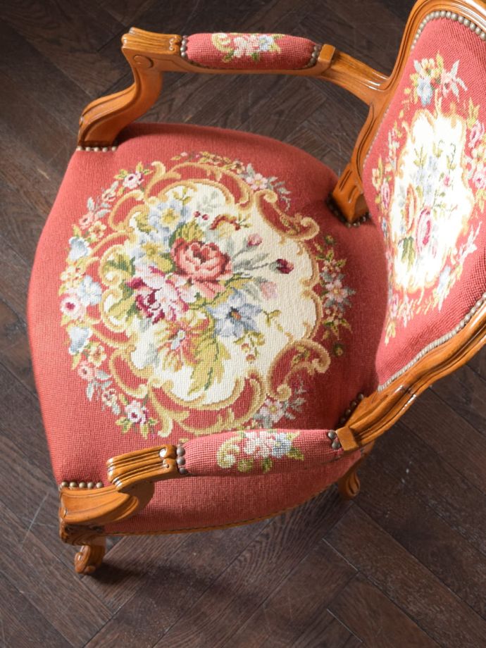 アンティークチェアの座面