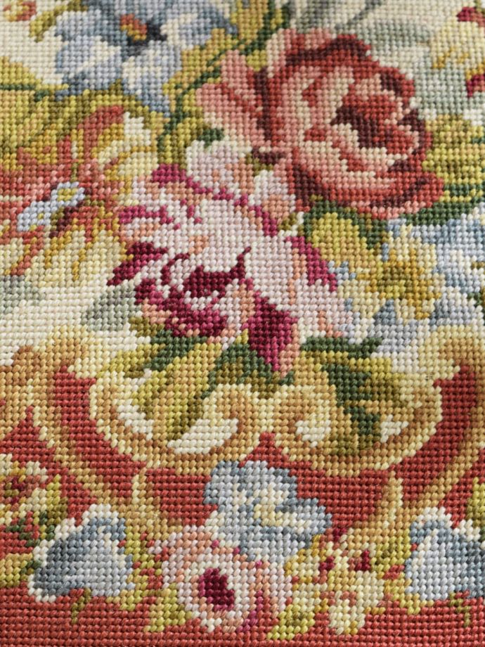 アンティークチェアの生地