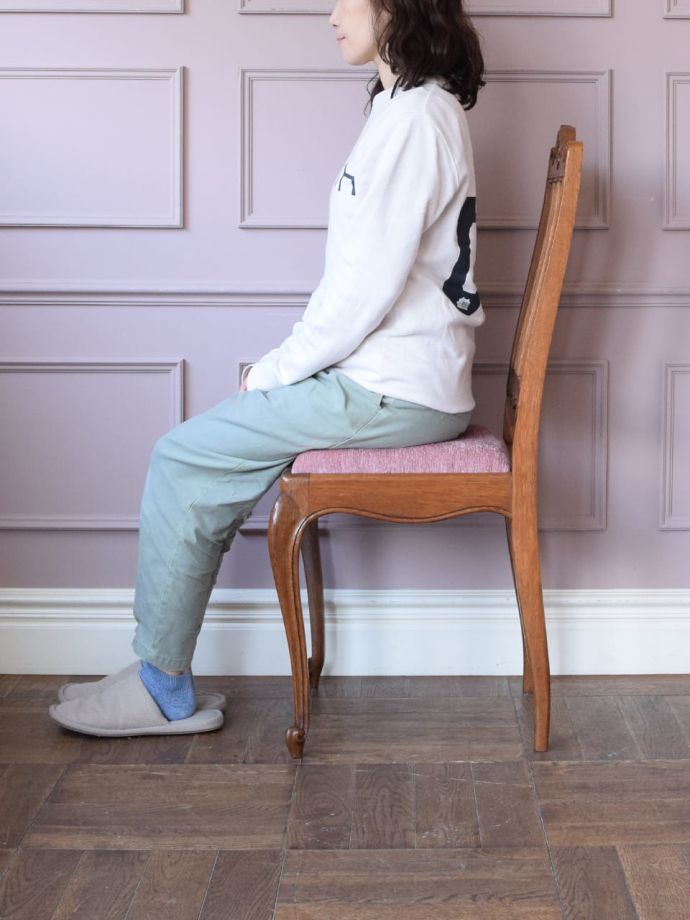 フレンチチェアの掛け心地