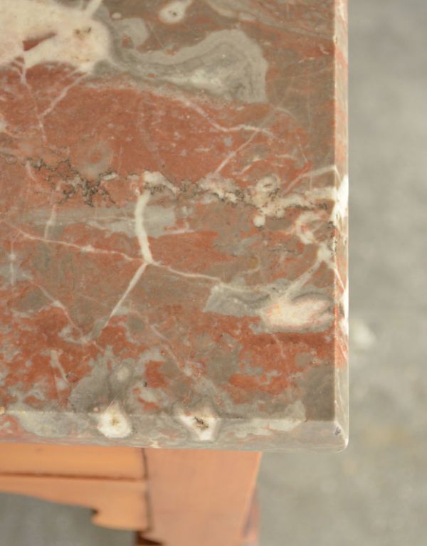 アンティークのキャビネット　アンティーク家具　アンティークの英国家具、タイルのウォッシュハンドスタンド（洗面台）。角もキレイな状態です。(k-1063-f)