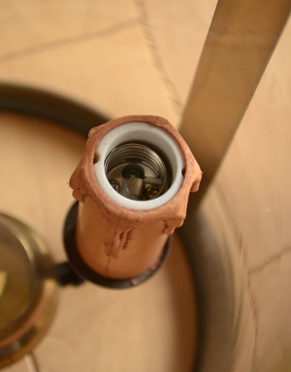 アンティーク照明 ペンダントライト イギリス イギリス輸入のアンティーク照明、ガラスシェードのオシャレな