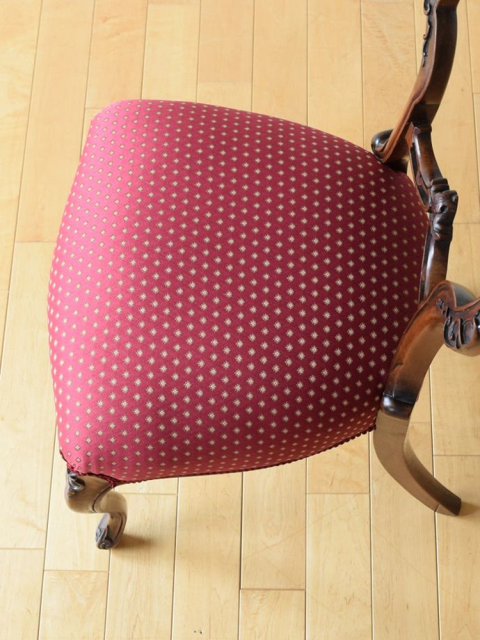 アンティークの椅子の座面