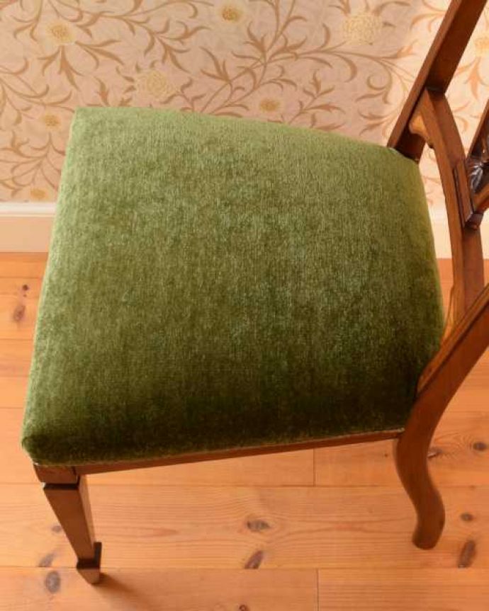 アンティークの椅子の座面