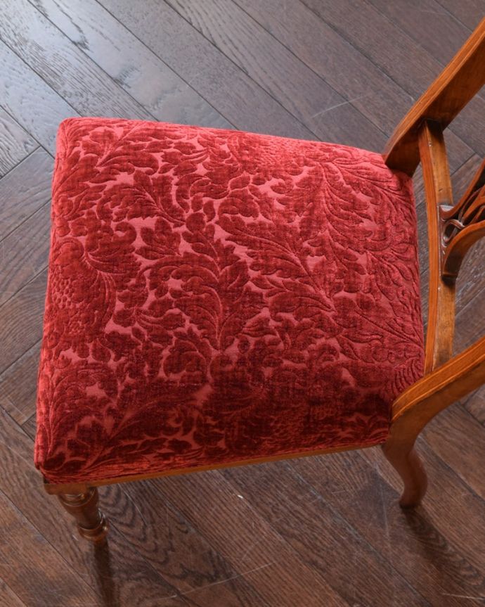 アンティークの椅子の座面