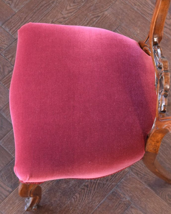 アンティークの椅子の座面