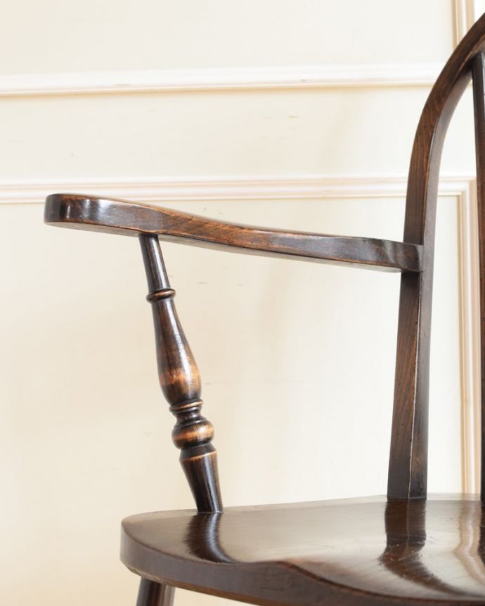 ダイニングチェア　アンティーク チェア　アンティーク アームチェアー　アーム(k-1679-c)