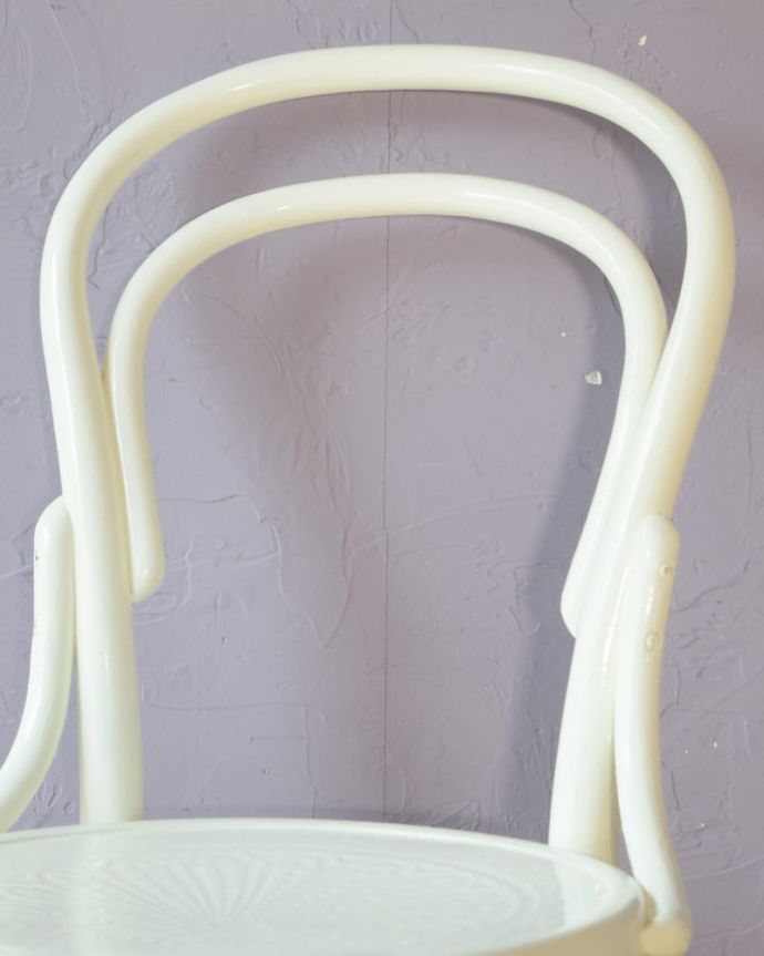 ベントウッドチェアの背もたれ