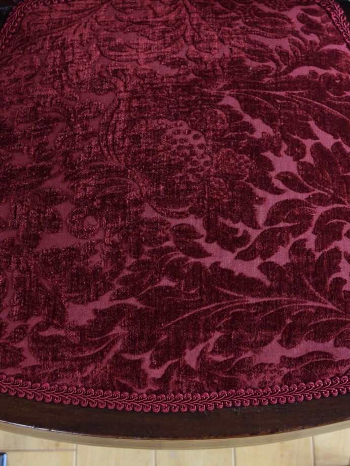 サロンチェアの座面の生地