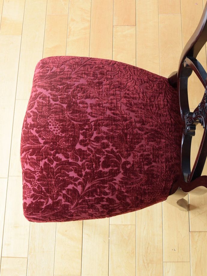 アンティークの椅子の座面