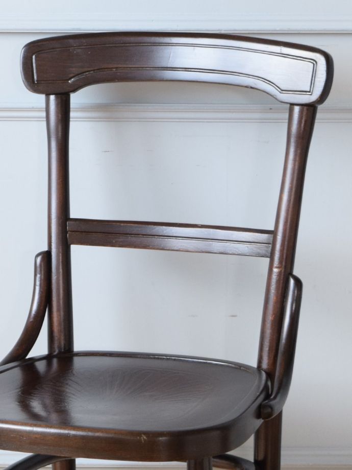 ベントウッドチェアの背もたれ