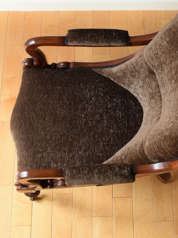 アンティークの椅子の座面