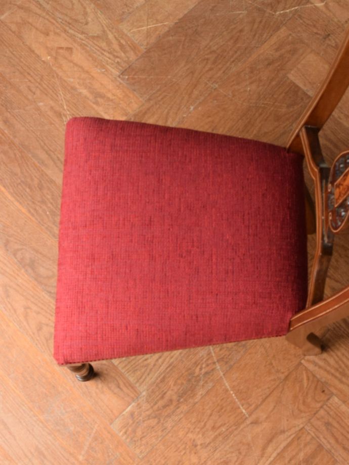 アンティークの椅子の座面