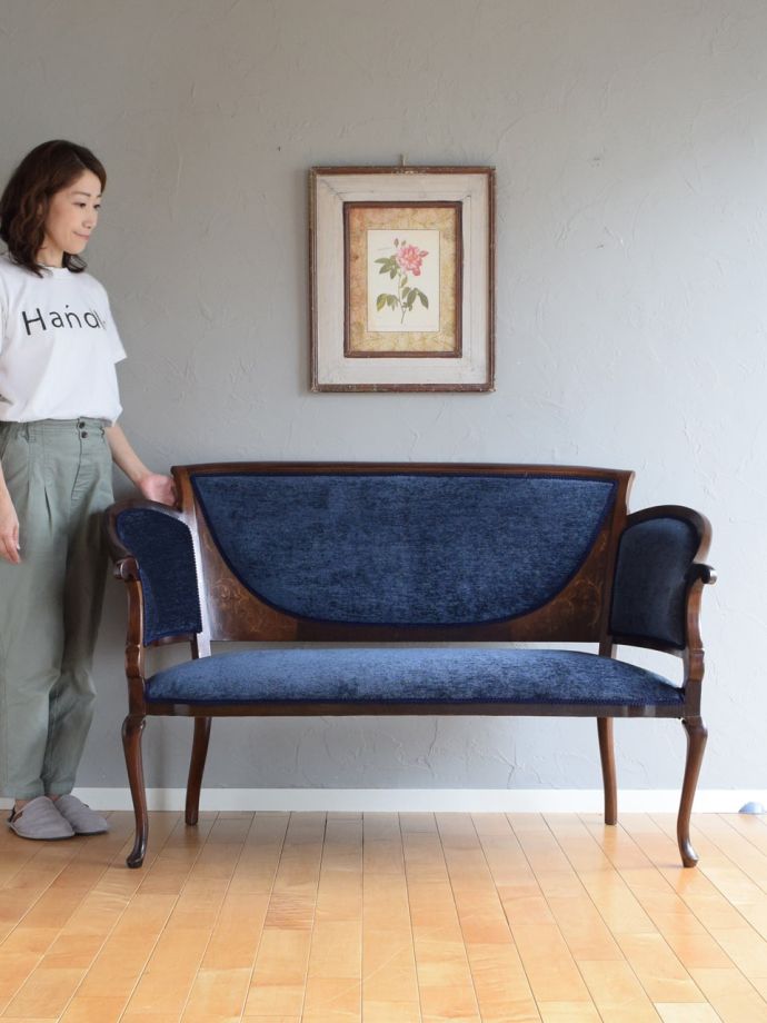 英国アンティークの椅子、セティ