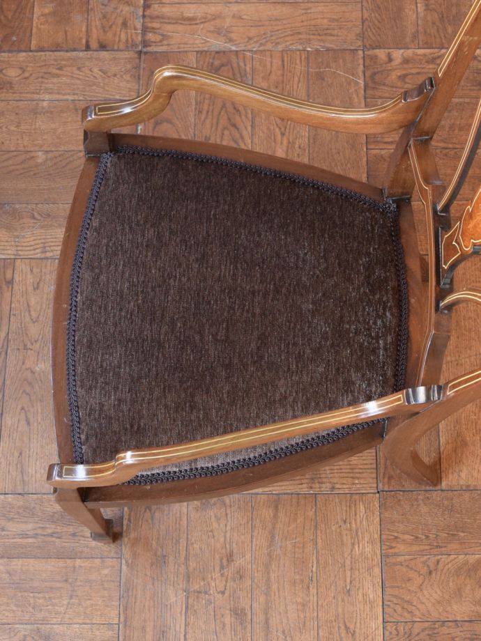 アンティークの椅子の座面