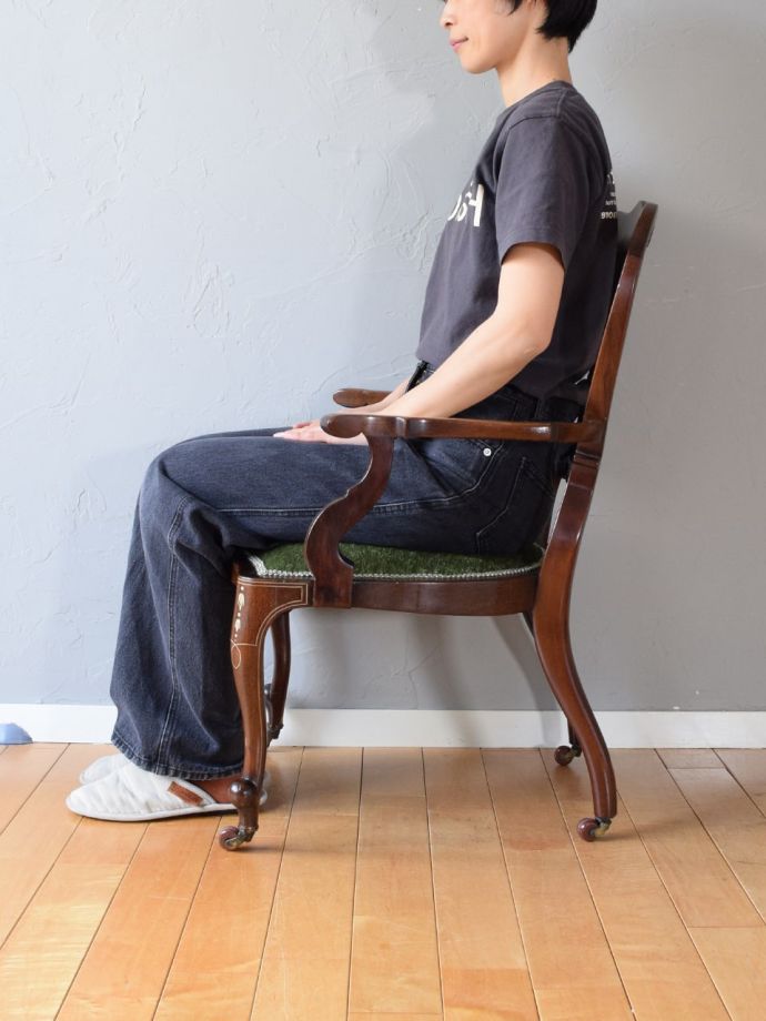 サロンチェアの掛け心地