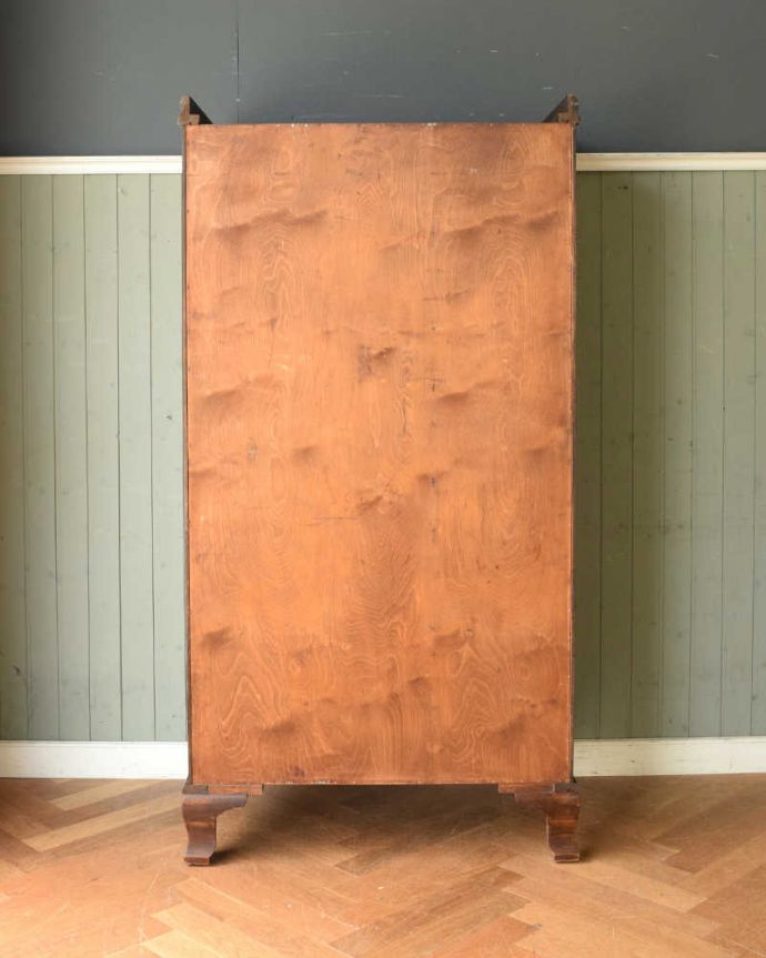 ワードローブ アンティーク家具 とってもめずらしい船旅で使われていたアンティークのコンパクトム。実は後ろ姿もキレイなんです。(k-1901-f)